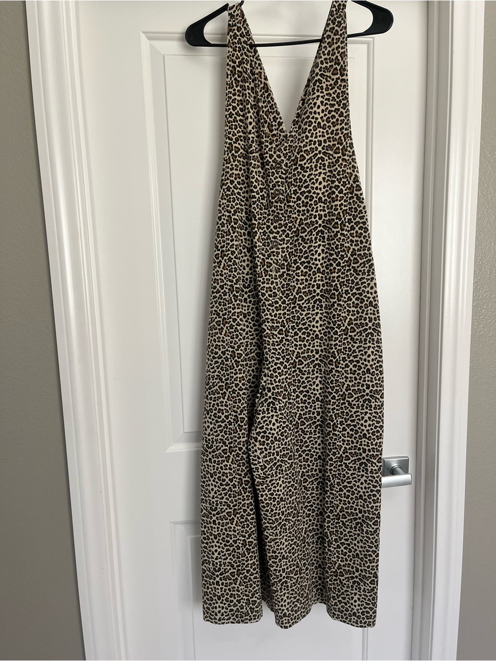Leopard Print Denim overalls - Picture 8 of 8